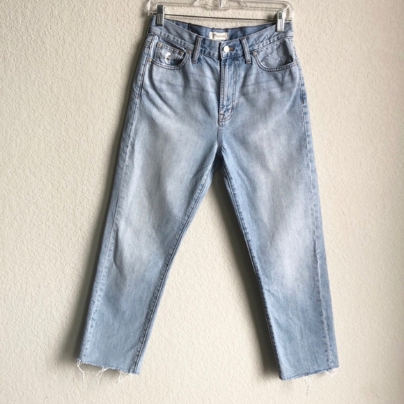 Madewell The Perfect Summer Jean Straight Leg 27 Light Medium Wash - Picture 2 of 15
